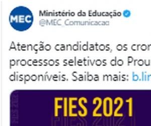 Inscrições para Prouni e Fies em 2021 abrem em janeiro, diz MEC; estudantes criticam cronograma