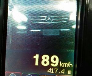 PRF flagra veículo transitando a 189 km/h