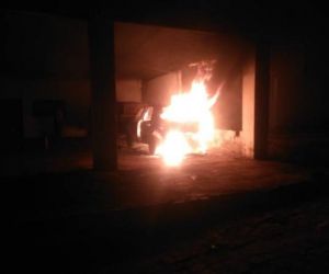 Viatura da Polícia Militar é incendiada em São Francisco do Piauí