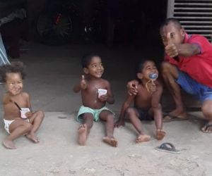 Pai de quatro crianças que perdeu esposa grávida para Covid comemora Dia dos Pais