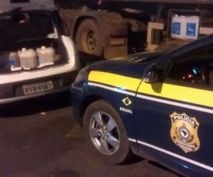 PRF prende duas pessoas por comércio ilegal de combustível em Floriano