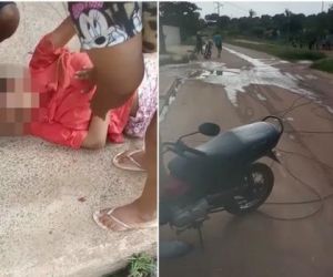 Fio de alta tensão cai e atinge garota em motocicleta no Norte do Piauí