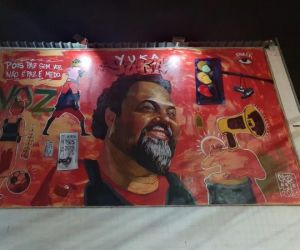 Ex-baterista dO Rappa Marcelo Yuka é homenageado com mural de grafite na Tijuca, Zona Norte do Rio