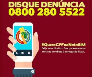 Consumidor pode denunciar empresa que não colocar o CPF na nota ou cupom fiscal