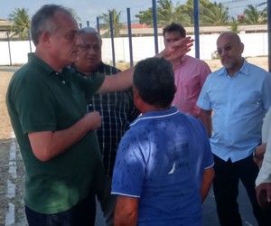 Após visita da FFP, Batista crava jogo do Parnahyba no Piscinão: "Em casa"