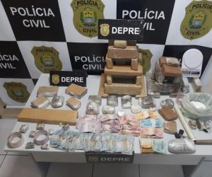 Dupla é presa com mais de 10 kg de drogas e cerca de R$ 17 mil na Zona Sul de Teresina