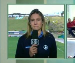Fernanda Gentil chora durante link ao vivo com Fátima