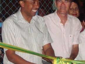 Inauguração da Quadra poli esportiva da praça Sobral Neto.