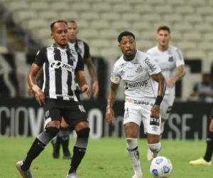 Marinho perde pênalti, Santos empata com o Ceará e chega a 9 jogos sem vencer