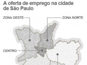 Confira mapa com 17.416 vagas na Grande São Paulo