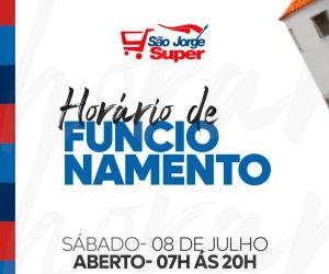 São Jorge Super oferece horário especial e promoções para o aniversário de Floriano