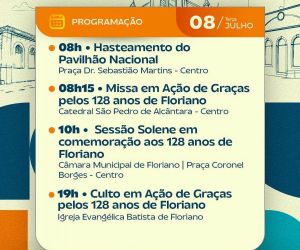 Floriano realiza programação especial em celebração aos 128 anos da cidade