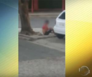 PM aciona ConselhoTutelar após flagra de garoto usando drogas em frente a hospital