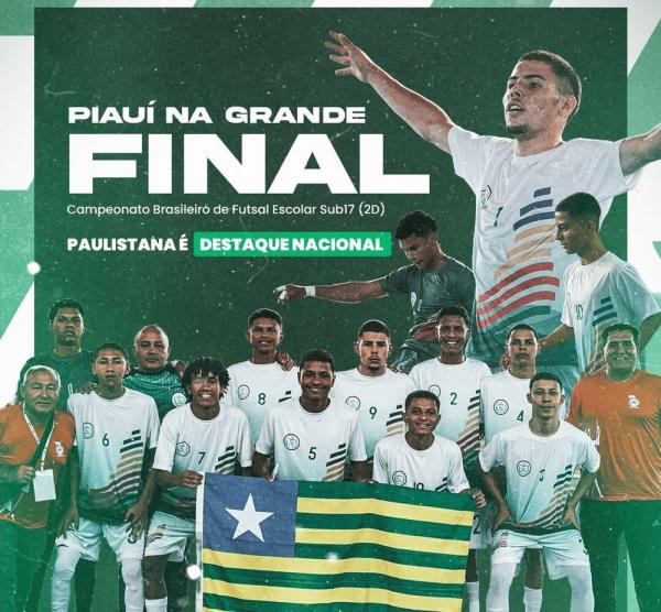 Escola da rede estadual garante vaga na 1ª Divisão do Campeonato Brasileiro de Futsal Escolar sub-17