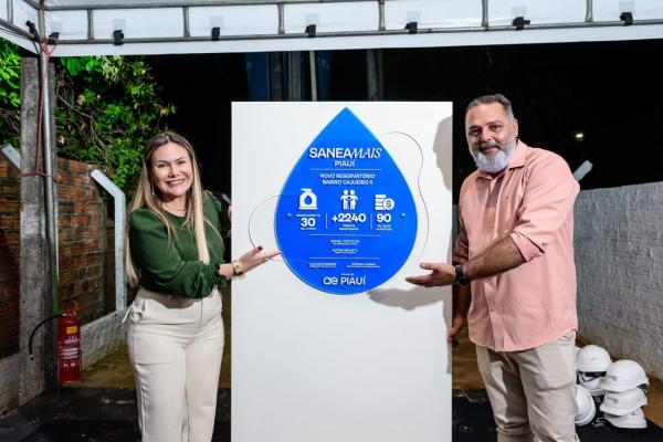 Águas do Piauí entrega reservatório e resolve problema de abastecimento no Cajueiro II, em Floriano