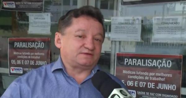Gilberto Albuquerque, diretor do Hospital Get&uacute;lio Vargas.(Imagem:Reprodu&ccedil;&atilde;o/TV Clube)