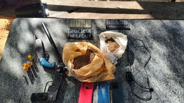 Pol&iacute;cia Militar realiza opera&ccedil;&atilde;o integrada e prende integrantes do Bonde dos 40 em Nazar&eacute; do Piau&iacute; e Floriano(Imagem:Divulga&ccedil;&atilde;o)