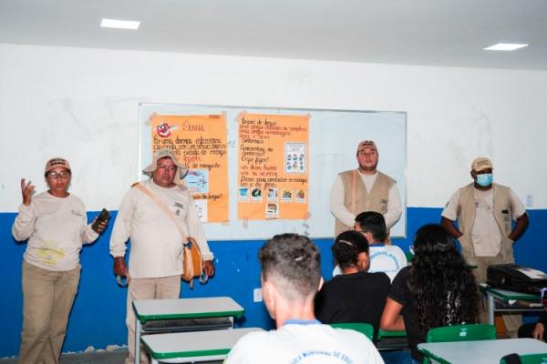 Secretaria de Saúde de Floriano leva ações de combate à dengue à escolas do município(Imagem:Secom)