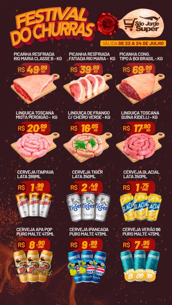 Confira as ofertas para o final de semana no S&atilde;o Jorge Supermercados(Imagem:Divulga&ccedil;&atilde;o)