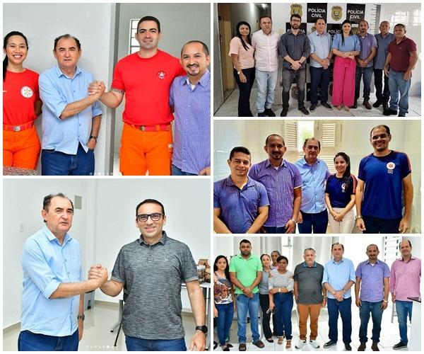 Prefeito Ant&ocirc;nio Reis visita 3&ordm; Batalh&atilde;o da PM e agradece refor&ccedil;o no per&iacute;odo de carnaval(Imagem:Reprodu&ccedil;&atilde;o/Instagram)