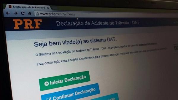 PRF disponibiliza serviço via internet para registro de acidentes sem vítimas