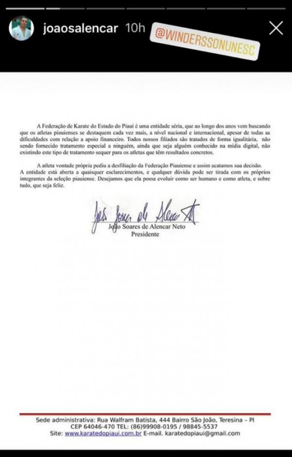 Nota karatê(Imagem:Divulgação)