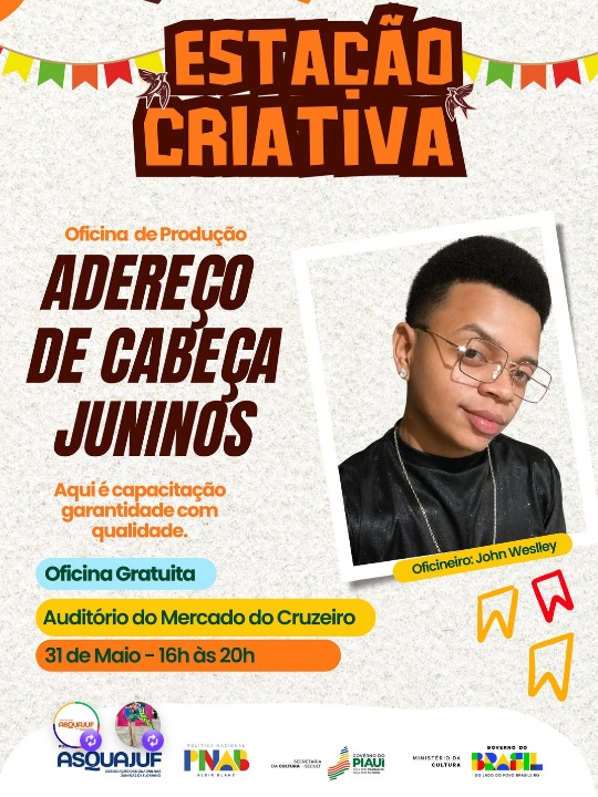 ASQUAJUF promove oficina gratuita de produção de adereços juninos em Floriano