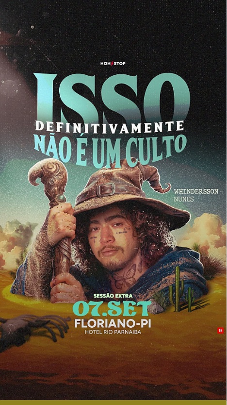 Whindersson Nunes se apresenta em Floriano nesta segunda-feira (7)