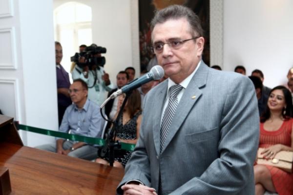 O ex-secret&aacute;rio Fl&aacute;vio Nogueira, que ficou &agrave; frente da pasta por nove meses, agradeceu ao governador pela oportunidade.(Imagem:Jorge Henrique Bastos)