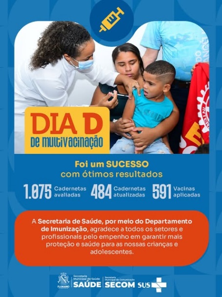 Floriano avança na proteção da saúde com o Dia D de Multivacinação
