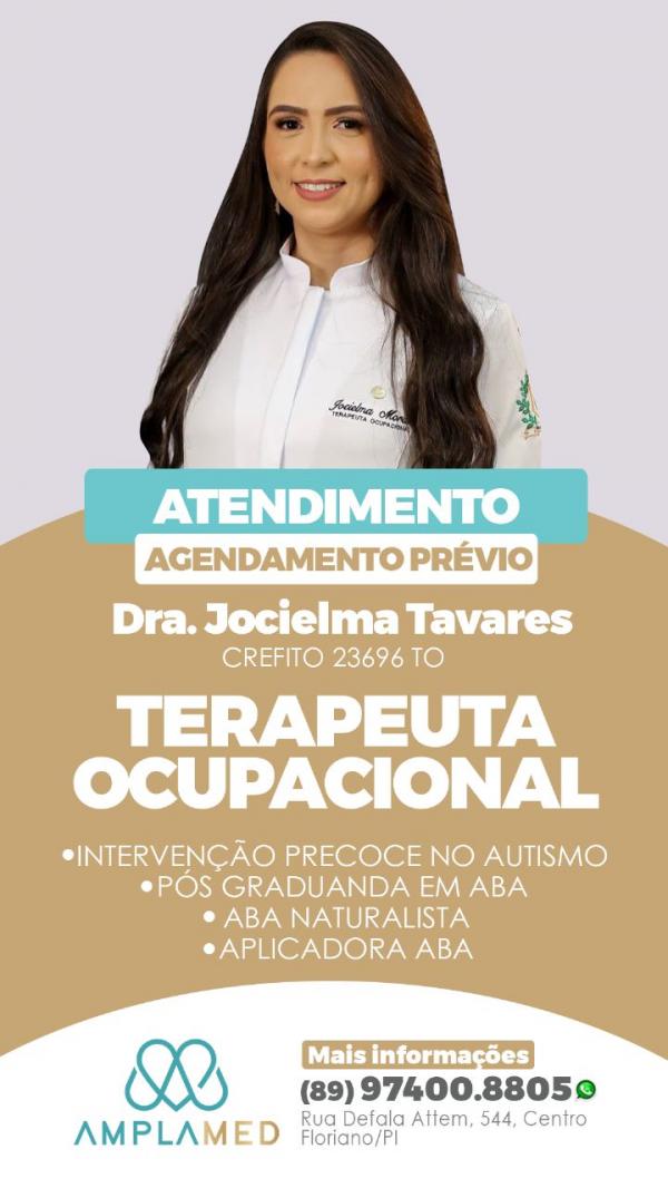 Terapeuta Ocupacional, Dra.Jocielma Tavares(Imagem:Divulga&ccedil;&atilde;o)