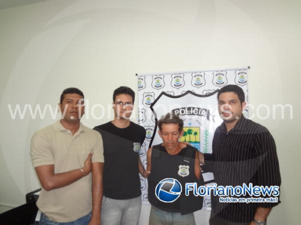 Pol&iacute;cia Civil prende acusado de sequestrar menor em Floriano.(Imagem:FlorianoNews)