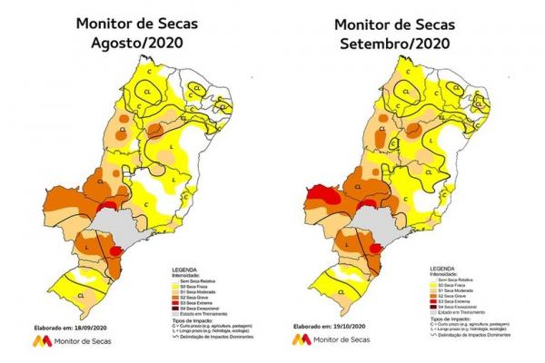 Piauí aumenta área com seca para 92,11%, o maior registro desde 2014