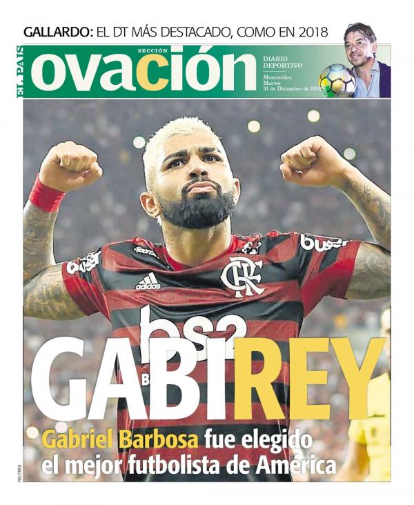 Gabigol é eleito o Rei da América; Flamengo coloca trio no pódio