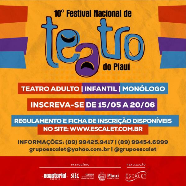 Dada a largada para 10ª edição do Festival Nacional de Teatro do Piauí