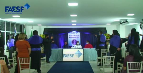 FAESF realiza colação de grau virtual da 1ª Turma de Bacharelado em Engenharia Civil