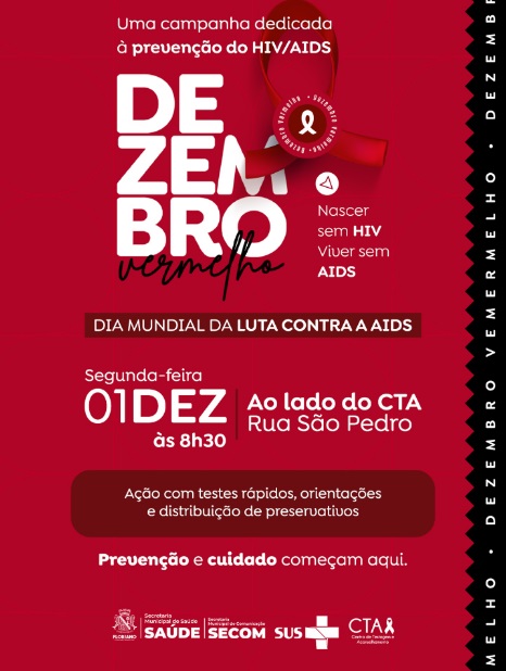 Prefeitura de Floriano iniciará Campanha Dezembro Vermelho com foco na prevenção e no cuidado