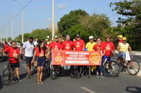 Rotary Club realiza passeio ciclístico Contra Poliemelite em Floriano e Barão