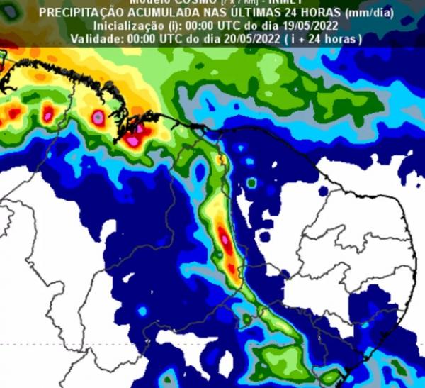Piauí terá chuvas durante o fim de semana; veja previsão do tempo