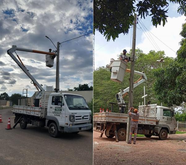 Secretaria de Infraestrutura realiza mais de 500 serviços de iluminação pública em fevereiro(Imagem:Secom)