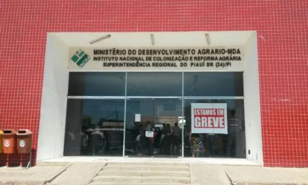 Servidores param a atividades do Incra no Piauí