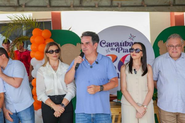 Em Caraúbas do Piauí, Ciro Nogueira inaugura obras juntamente com prefeita petista Andressa Leal(Imagem:Ascom)