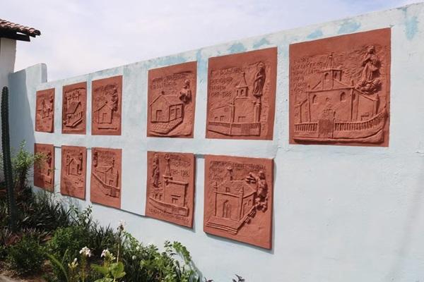 Obras no santu&aacute;rio(Imagem:: Andr&ecirc; Nascimento /g1)