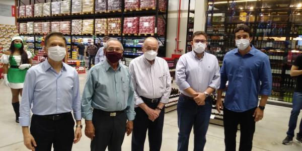 Presidente do SICOMFLOR participa da solenidade de inauguração do São Jorge Super