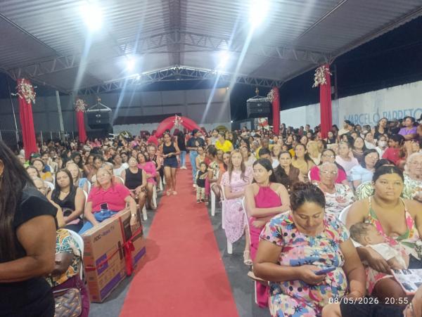 Festa das M&atilde;es re&uacute;ne multid&atilde;o no Guarani Clube com sorteios e homenagens em Bar&atilde;o de Graja&uacute;(Imagem:FlorianoNews)