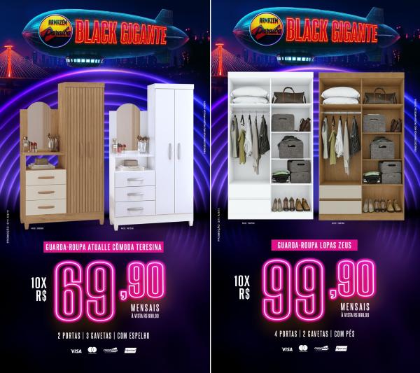 BLACK GIGANTE Armaz&eacute;m Para&iacute;ba chega com ofertas imperd&iacute;veis em Floriano.(Imagem:Divulga&ccedil;&atilde;o)