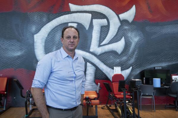 Rog&eacute;rio Ceni no Ninho do Urubu.(Imagem:Alexandre Vidal/Flamengo)