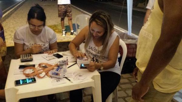 Acad&ecirc;micos de enfermagem da UFPI realizaram A&ccedil;&atilde;o em Sa&uacute;de no munic&iacute;pio de Floriano.(Imagem:Divulga&ccedil;&atilde;o)