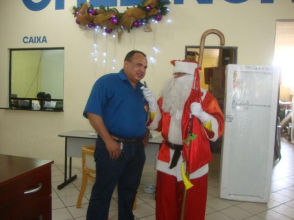 Momento Papai Noel(Imagem:reda&ccedil;ao)