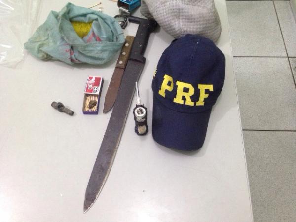 PRF-PI prende acusado de esfaquear mulher na zona Sul de Teresina.(Imagem:Divulga&ccedil;&atilde;o)